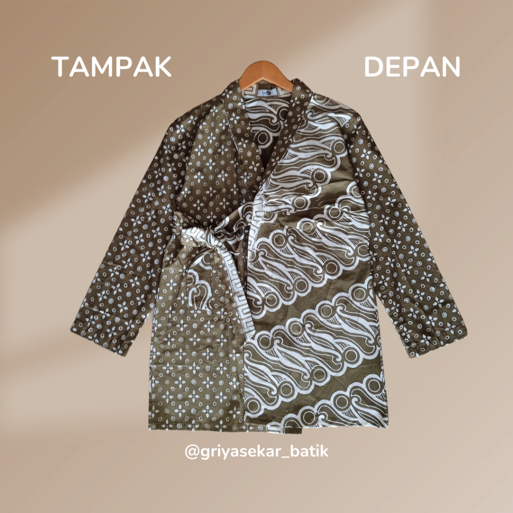 Blouse Batik Wanita Kerja Santai - Motif Klasik