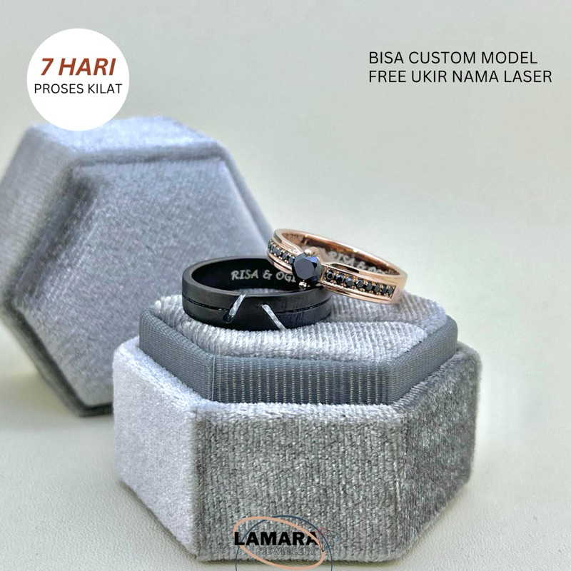 Cincin Nikah Tunangan Single/Couple Palladium 10% Palladium 10%