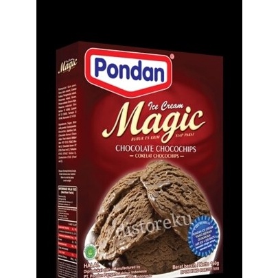 

LZCB3240 7.7 bubuk es krim instan COKLAT PONDAN ICE CREAM MAGIC CHOCOLATE 160gr