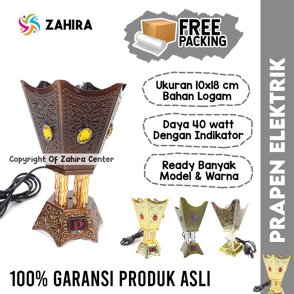 ✨Original✨ Prapen ELEKTRIK Premium Pembakar Dupa Mabkhara Tempat Bakar Bukhur Dupa Gaharu Pewangi Un