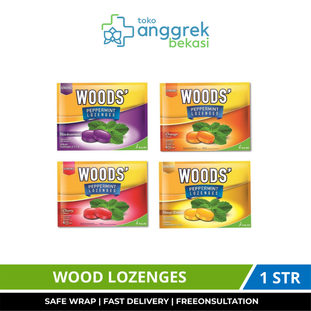 

WOODS LOZENGES/PERMEN WOODS/UNTUK MELEGAKKAN TENGGOROKAN