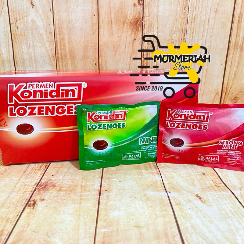 

KONIDIN LOZENGES Pack 6 Butir Permen Batuk Strong Mint/Mint