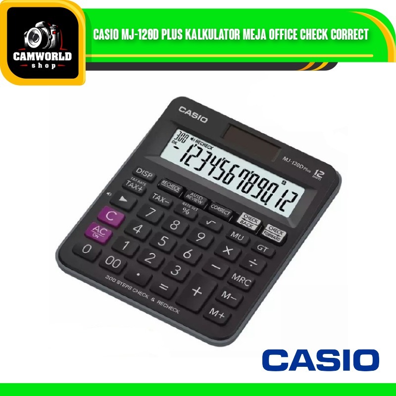 

Casio MJ-120D Plus Kalkulator Meja Office check correct MJ 120D Plus