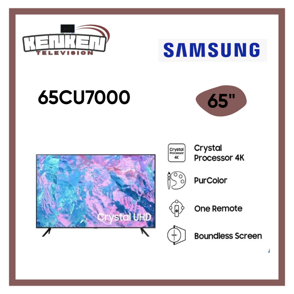 Samsung 65cu7000 Led Tv 65 Inch Crystal Uhd 4k Smart Digital Tv