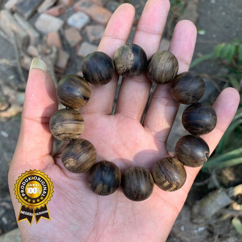 Gelang Gaharu Gahru Malinau Kalimantan Tenggelam Asli Super Eksklusif 20mm 100% Original