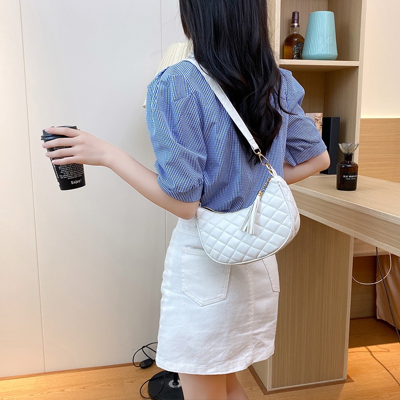 TAS BAHU WANITA - TAS IMPORT - SHOULDER BAG  - Putih