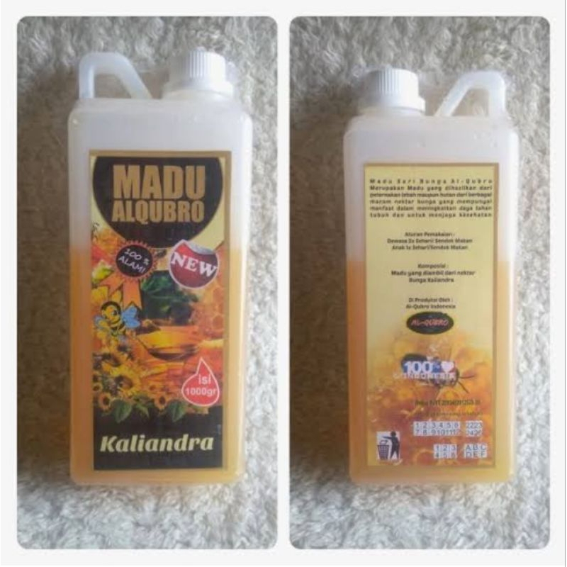 

Madu Al Qubro Kaliandra 1 Kg | Madu Asli Al Qubro Kaliandra