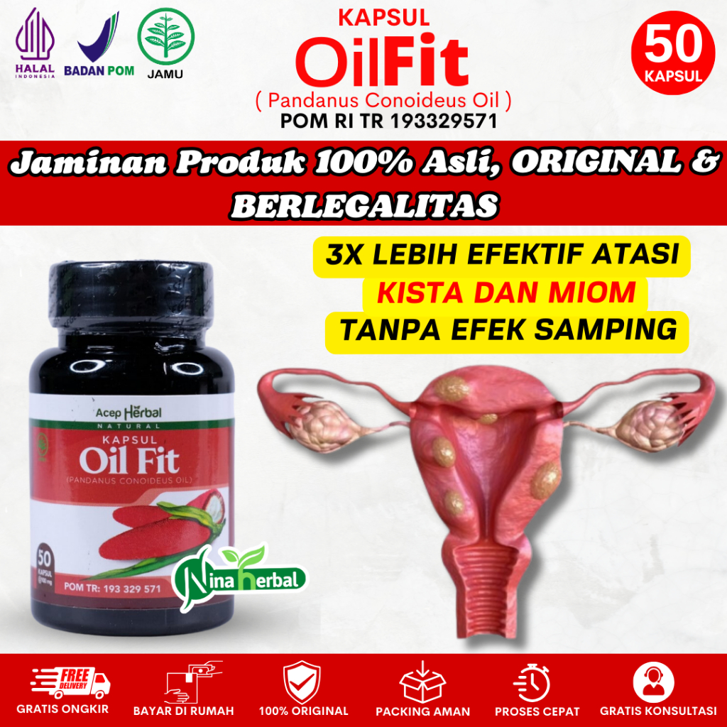 (COD) Herbal Obat Kista Miom Ovarium Bartholin Kista Coklat Kista Endometriosis Kista Ganglion Kista