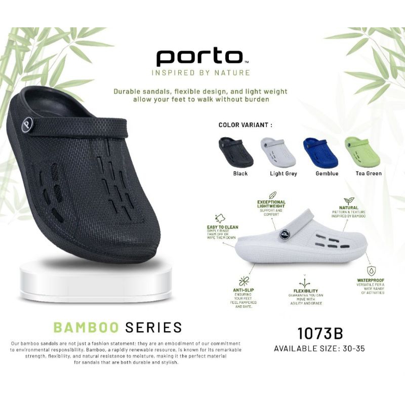 Sandal Kodok Sandal Baim Anak Laki Laki Tanggung Polos Porto Sepatu Sandal Cowok Cewek Anti Slip 107