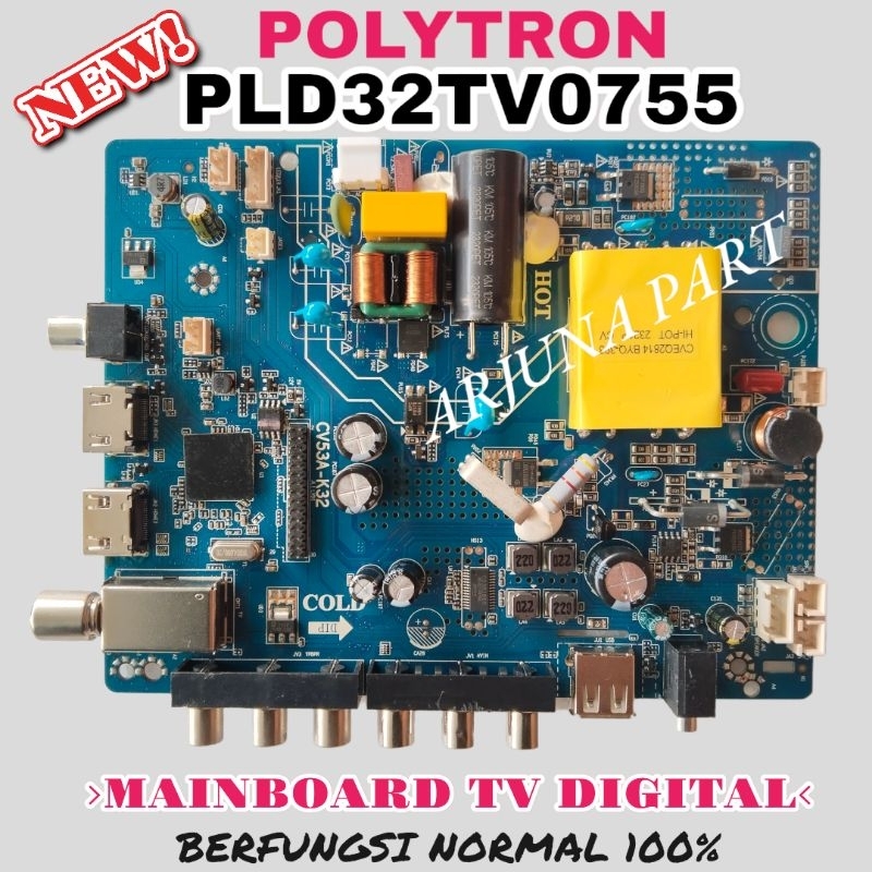 MAINBOARD TV POLYTRON PLD32TV0755 / MB TV POLYTRON PLD32TV0755 / MODUL TV POLYTRON PLD32TV0755 / MES