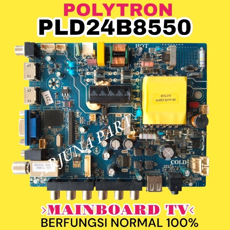 MAINBOARD TV POLYTRON PLD24B8550 / MB TV POLYTRON PLD24B8550 / MODUL TV POLYTRON PLD24B8550 / MESIN 