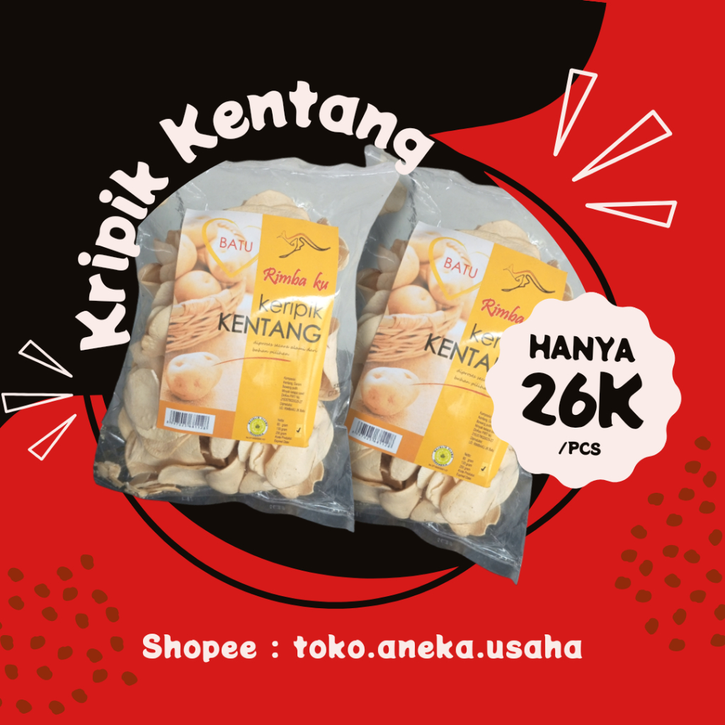 

RIMBAKU Keripik Kentang BESAR khas batu -- 130gr