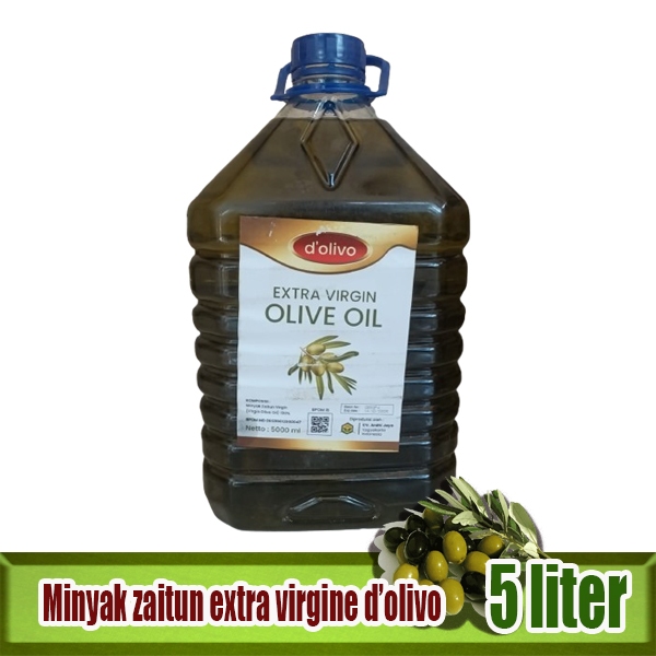 

Minyak zaitun extra virgine 5 liter d'olivo