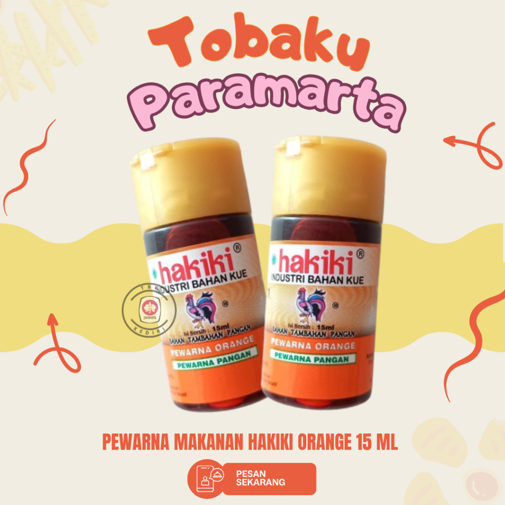 PEWARNA MAKANAN HAKIKI ORANGE 15 ML / PEWARNA MAKANAN HAKIKI