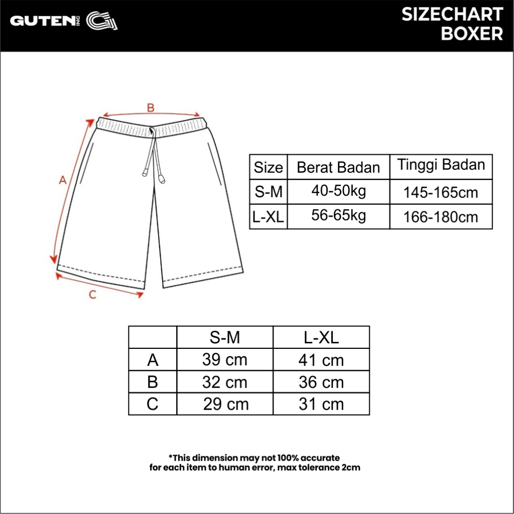 Guten Inc - Celana Pendek Thin Boxer