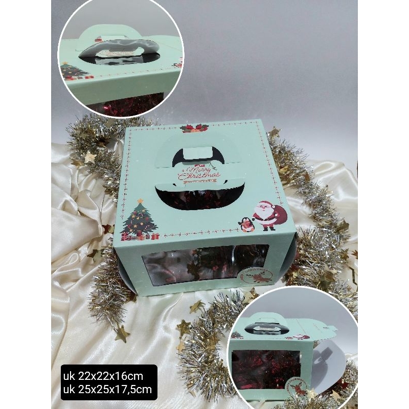 

box dus packaging christmas dus hampers kue natal uk 22x22x10cm