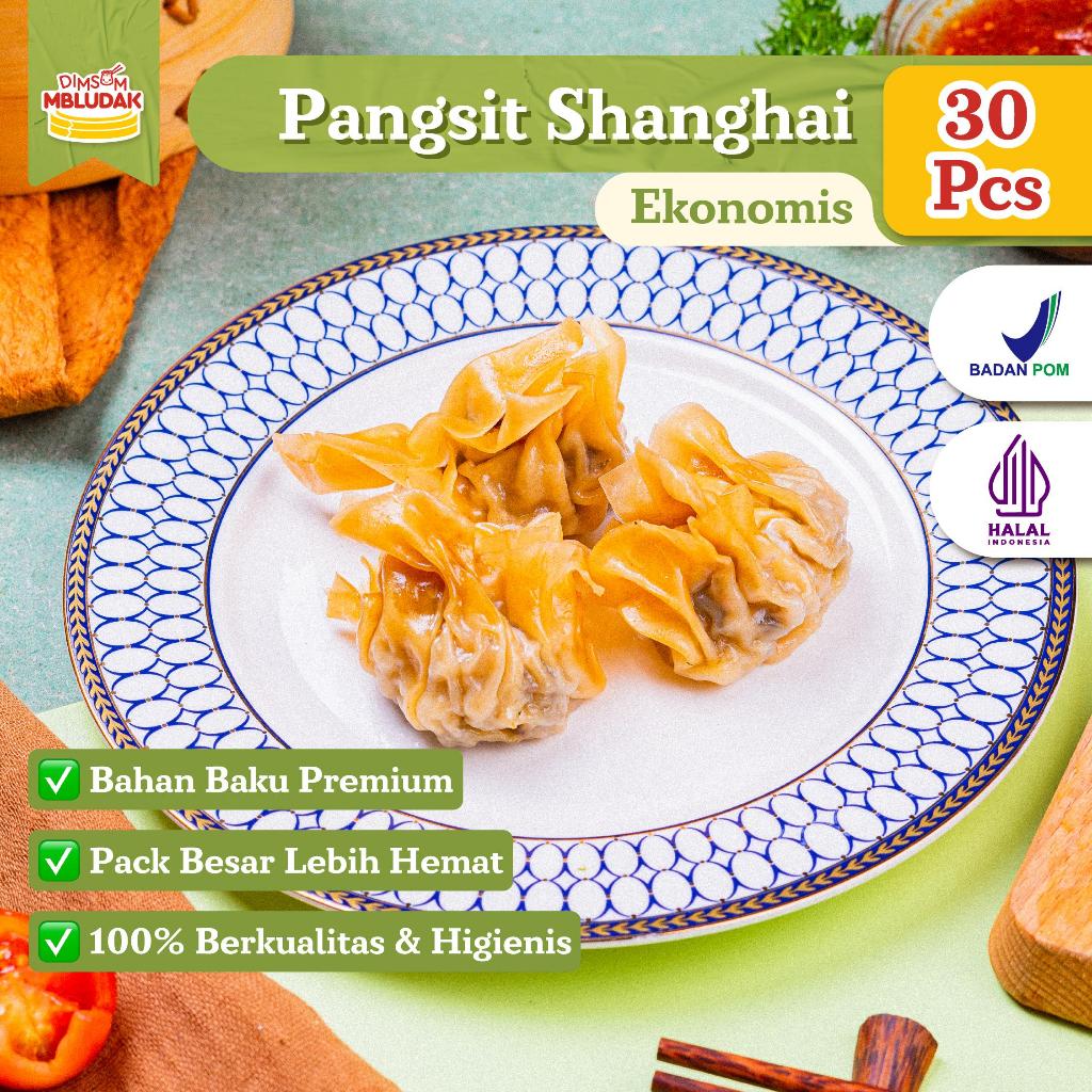 

Dimsum Mbludak Pangsit Shanghai Frozen Dimsum Ekonomis Halal 30 Pcs