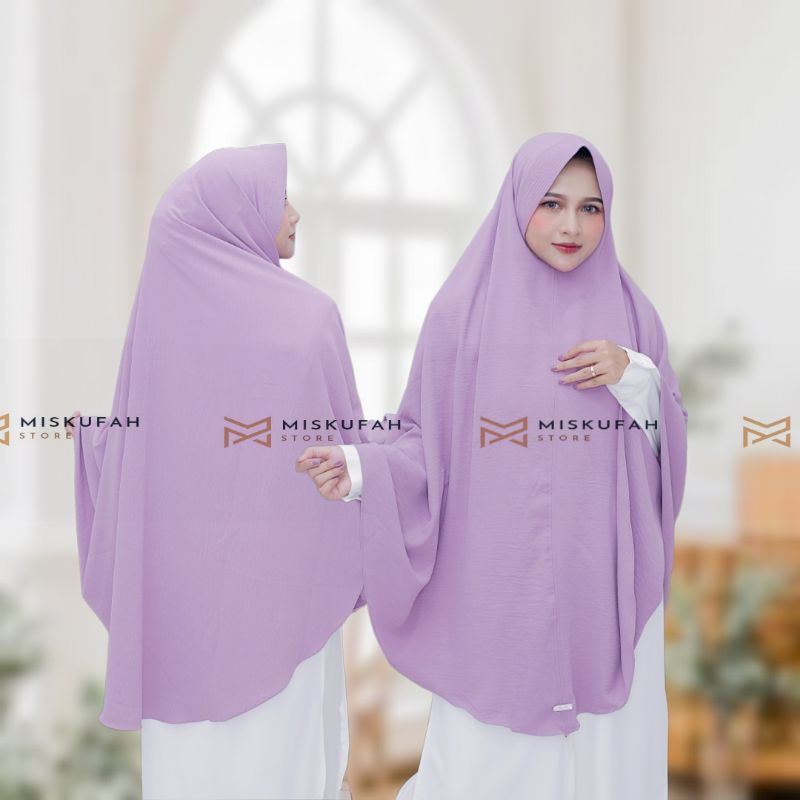 KHIMAR PET POLOS JUMBO CRINKLE AIRFLOW / HIJAB JILBAB  JUMBO