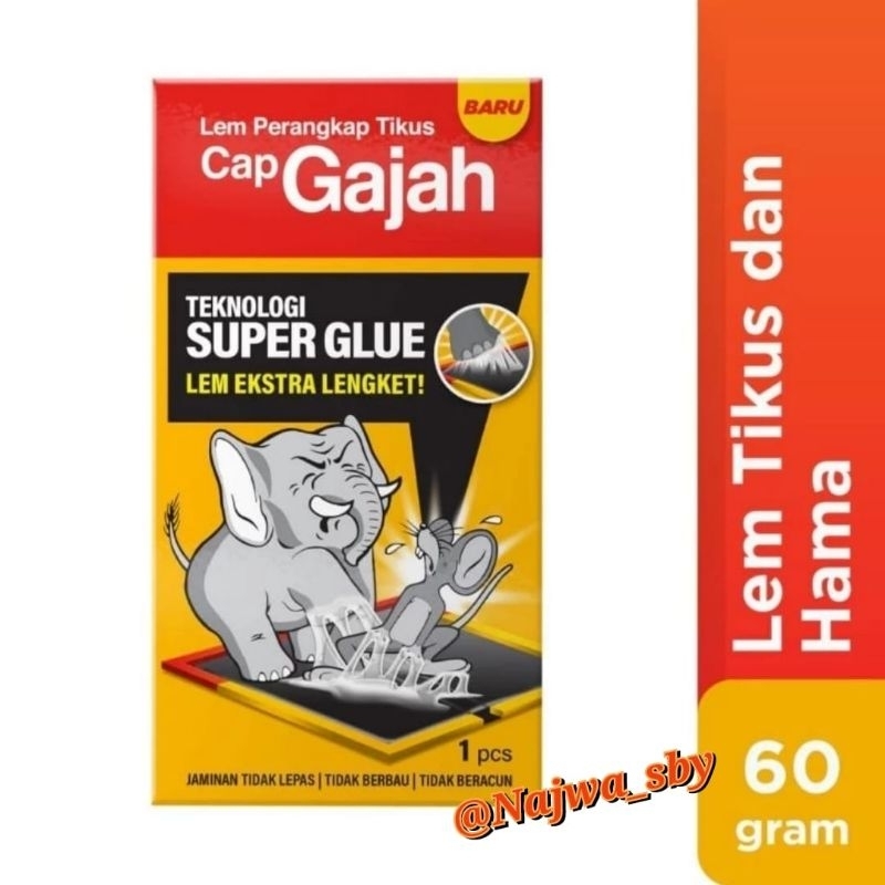 ( Harga ECER / 1 pcs ) Cap Gajah Lem Perangkap Tikus dan Hama