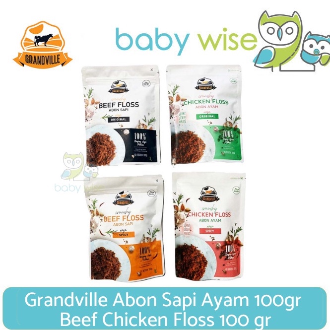 

[✥M47➤] Grandville Abon Sapi Original 100gr / Abon Anak No MSG Halal Mpasi BB Booster MPASI Bayi Penambah Berat Badan [90]