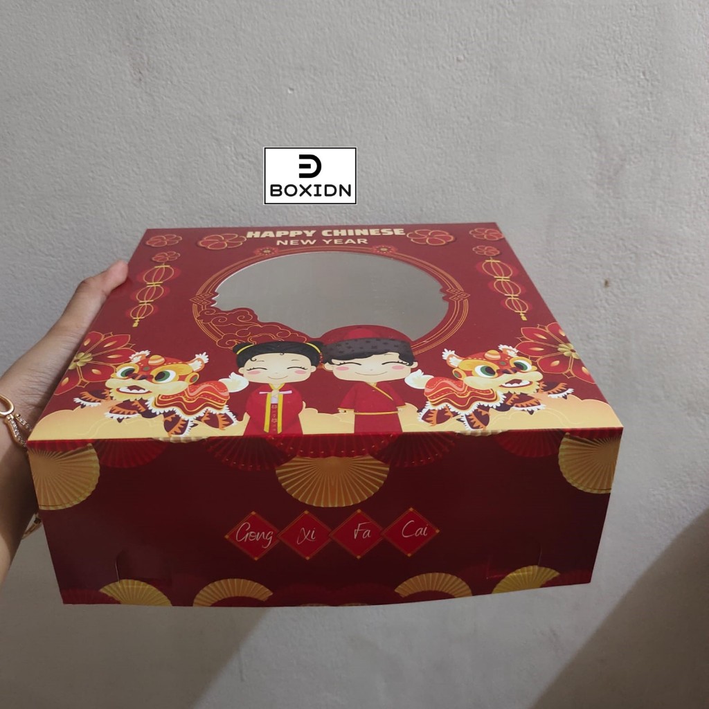 Exclusive Box Imlek 22x22 Box Imlek 4 toples 300gr box imlek 4 cup pudding 200ml box imlek kue box i