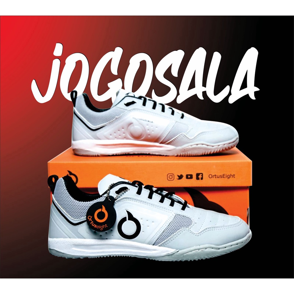 MALL Sepatu Futsal Ortus Jogosala Rampage BINB in Grey White Logo serbuuu 