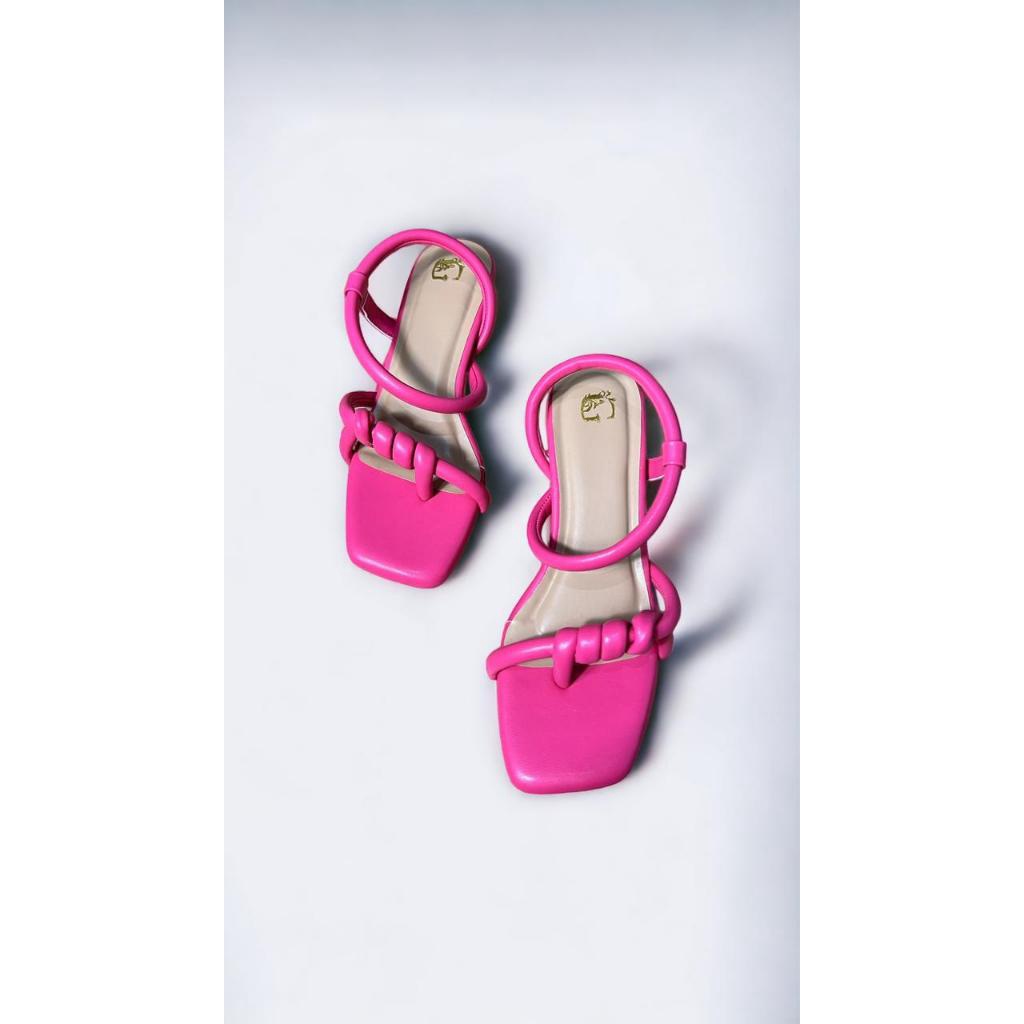 12.12 HARGA GROSIR Ghania Shoes - Jelly Sandal Wanita Formal Professional Grade Warna Hitam Putih Pi