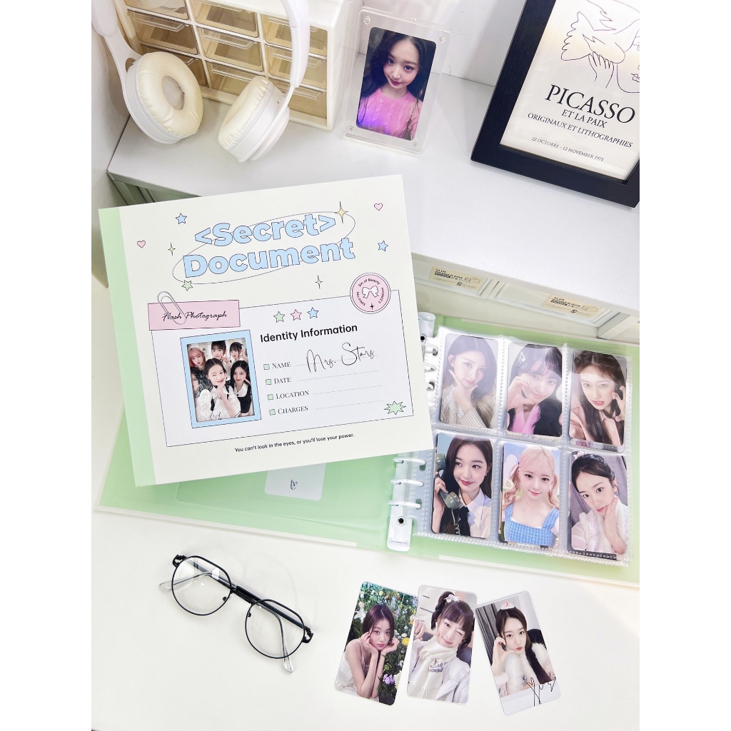 [A5 Extra Wide] Moonjin Studio Secret Document Binder Photocard Album Sleeve Pocket Pages
