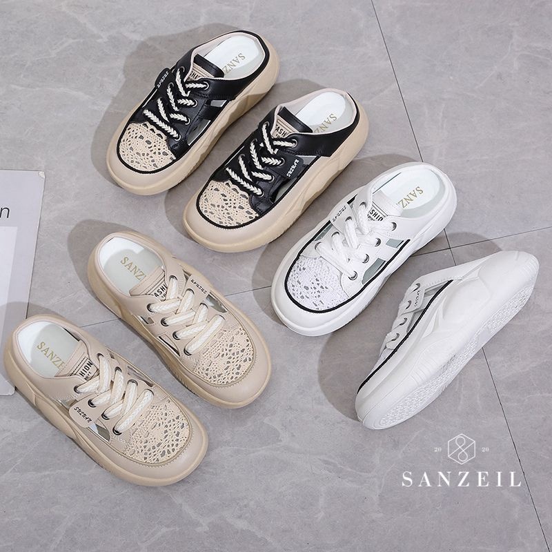 ✨SHOPEE MALL✨ IQE-2059 SANZEIL Junn Sepatu Wanita Import Slip On Sol Tebal serbuuu 