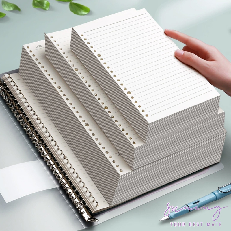 

Notebook refill Line & Blank KERTAS ISI BINDER A5/B5 LOOSE LEAF 6/20/26 LUBANG 6 RING-Suning Mall