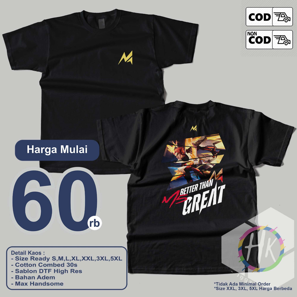 T-SHIRT KAOS M5 MLBB YU ZHONG 2023