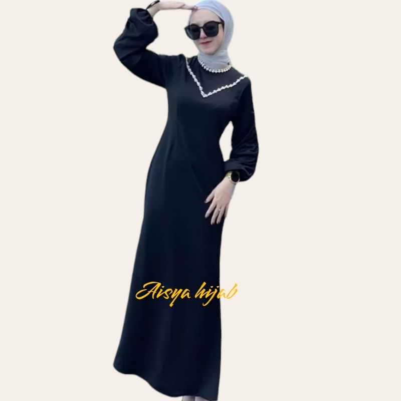 Ready size jumbo - vorry dress - dress pesta muslimah kondangan - dress terbaru - gaun premium