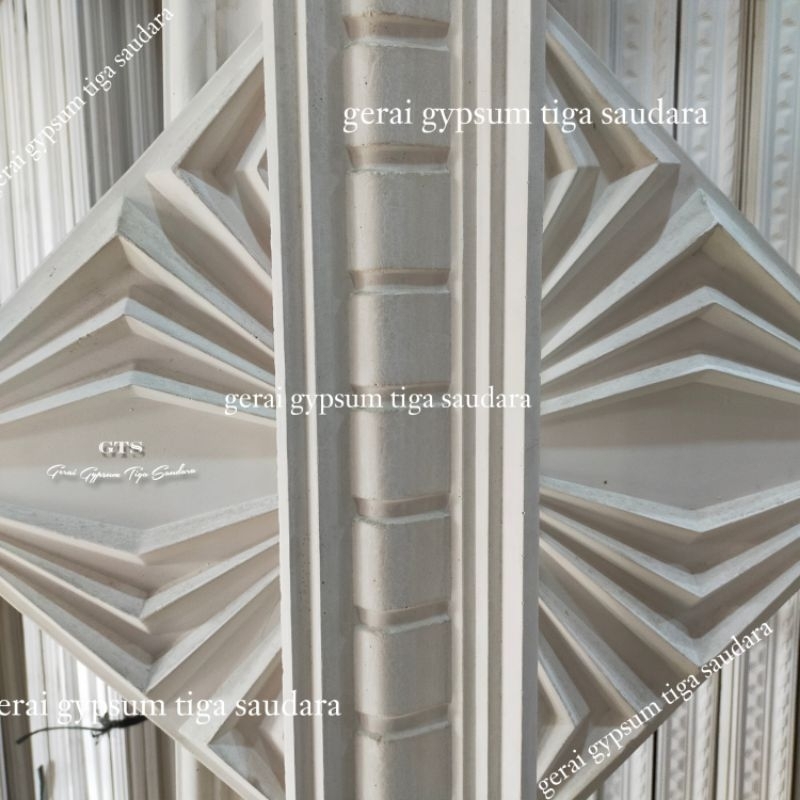 Lis Gypsum 15cm Polos Minimalis - Lis Profil Gipsum Minimalis 15cm - List plafon gypsum motif tahu