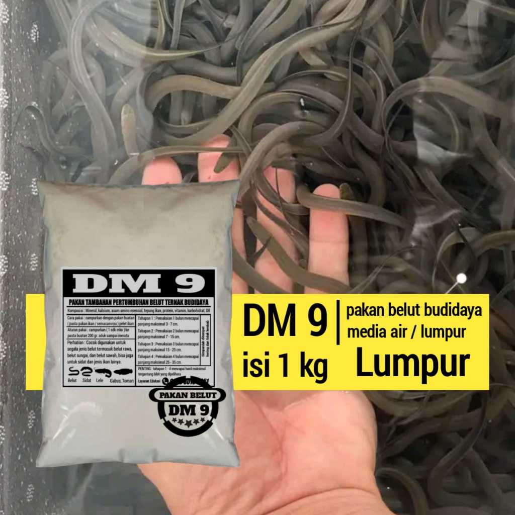 pakan belut ternak media lumpur 1 kg