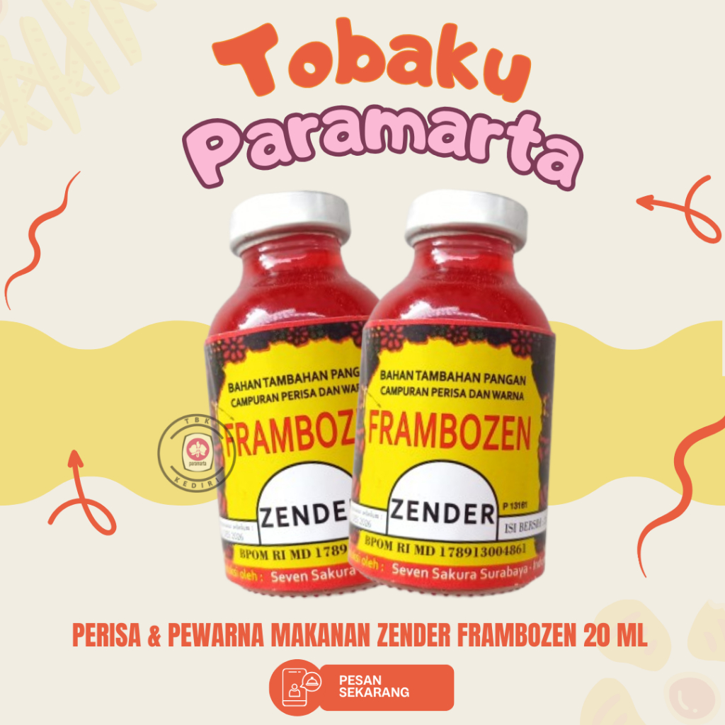 

PERISA PASTA MAKANAN ZENDER RASA FRAMBOZEN 20 ML / PASTA PERISA MAKANAN ZENDER / PASTA MAKANAN