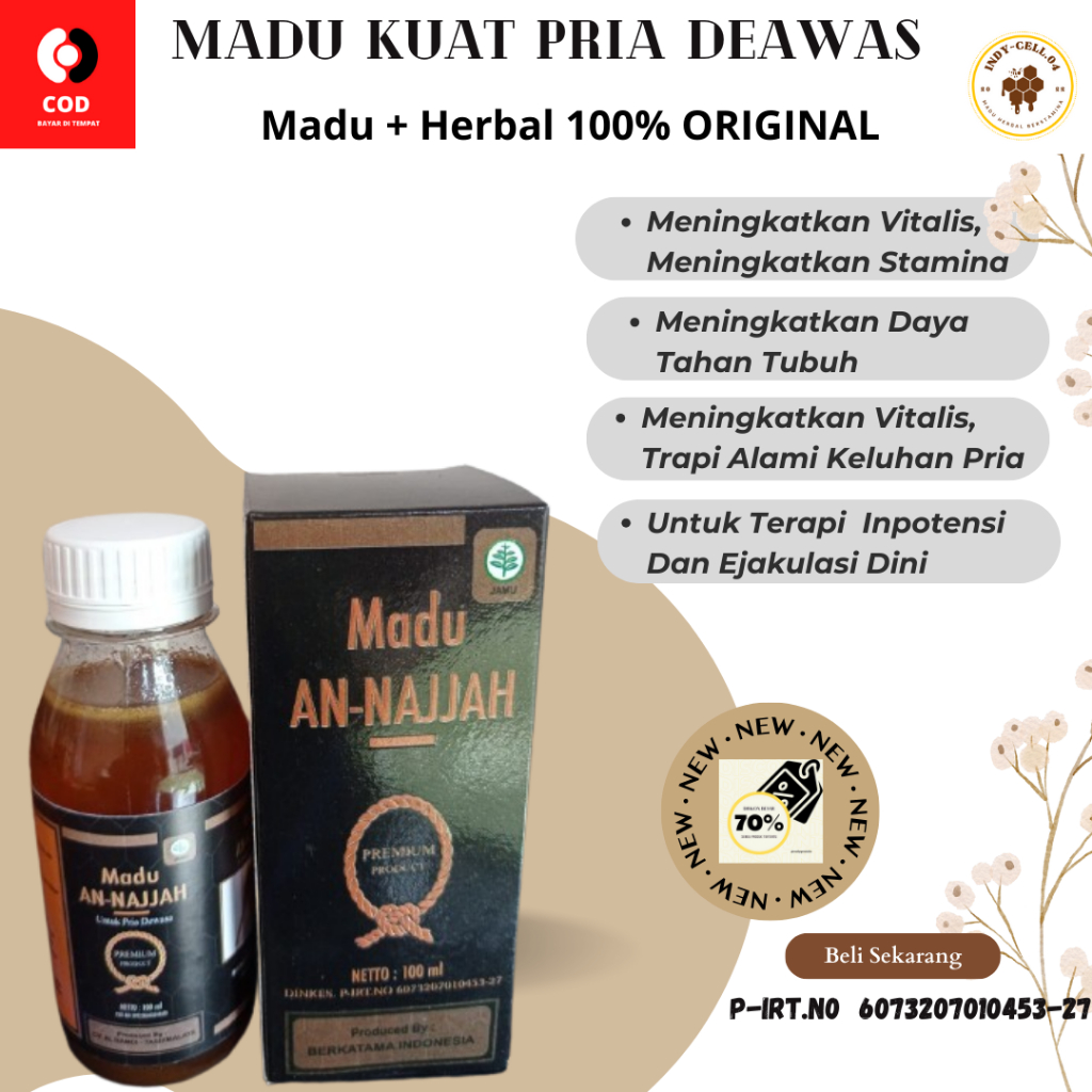 

Madu An Najjah Obat Kuat Vitalis ,kuat Madu Korat Obat Kuat Pria Tahan Lama Vitamin