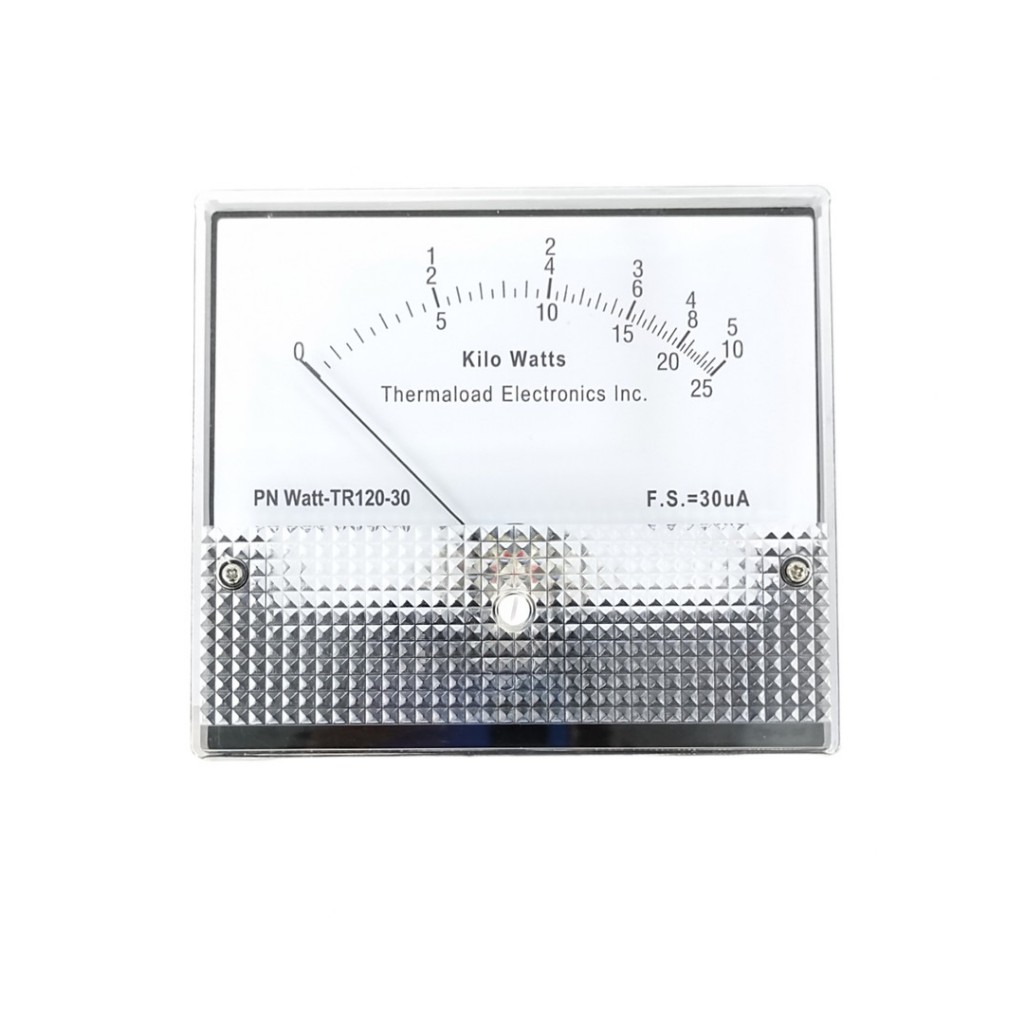 Bird Wattmeter Analog 9cm Bulat 100uA Round Panel Watt Meter Thermal