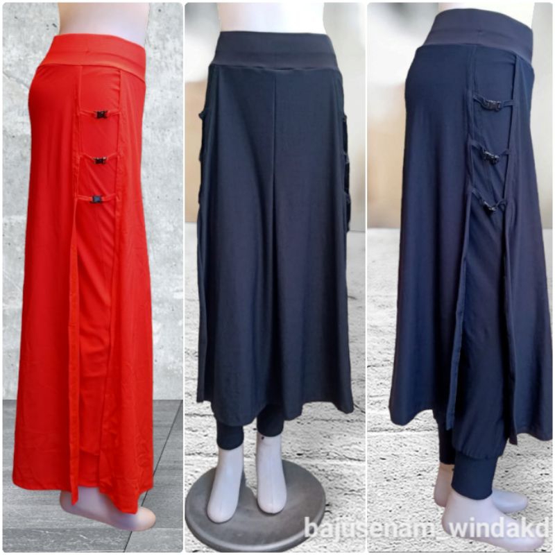 Celana Rok Senam Panjang/Celana Rok Senam Syar'i /Celana Senam Muslim