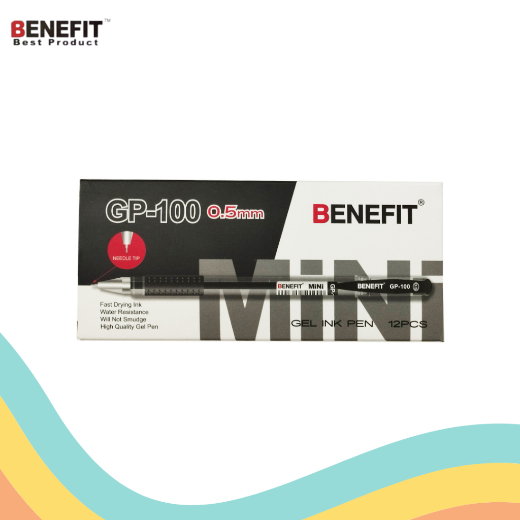 

GEL PEN BENEFIT GP-100 (12 PCS)