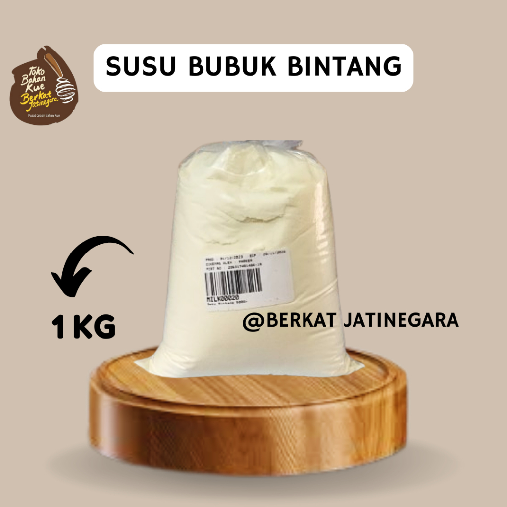 SUSU BUBUK BINTANG 1 KG / SUSU BUBUK / SUSU BUBUK KUE