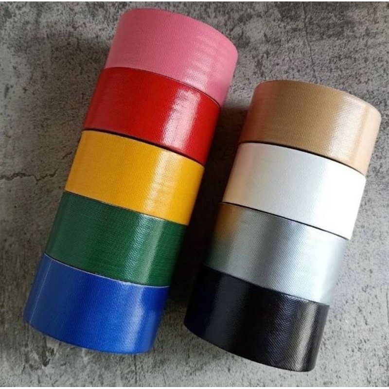 

Lakban Isolasi Kain (Jilid) Warna 4,8x7yBiru - Merah - Putih - Silver - Hitam