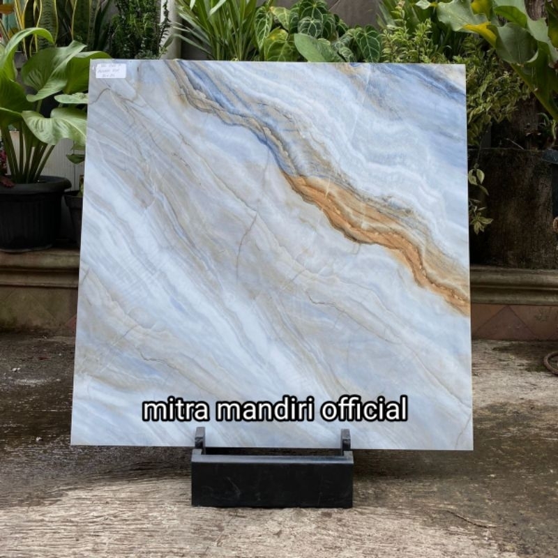 Granite lantai 80x80 Aquatic blue / Savona gress / Glazed polish