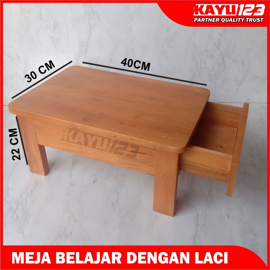 Meja Belajar, Meja Laptop, Meja Makan Lesehan Lengkap Dengan Laci Multifungsi