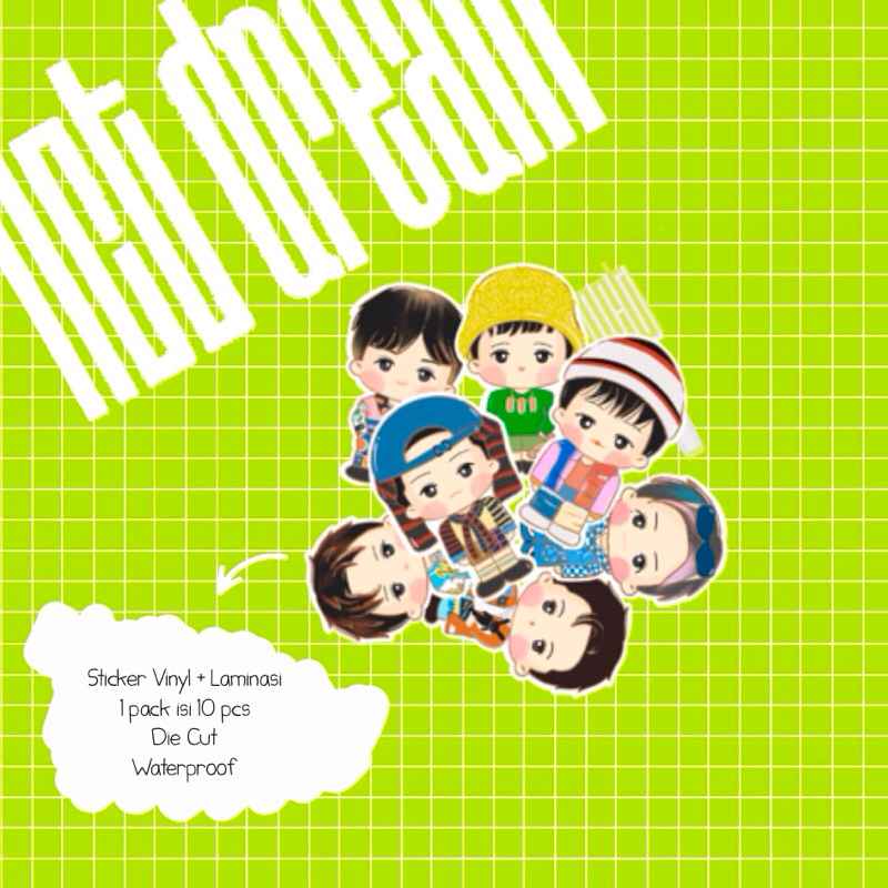 

10 PCS Sticker KPOP NCT | Sticker Tumbler Laptop HP Koper Helm Buku