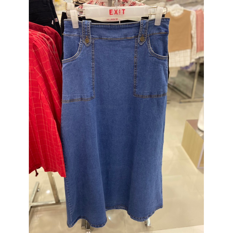 rok jeans merk EXIT ori dari Matahari