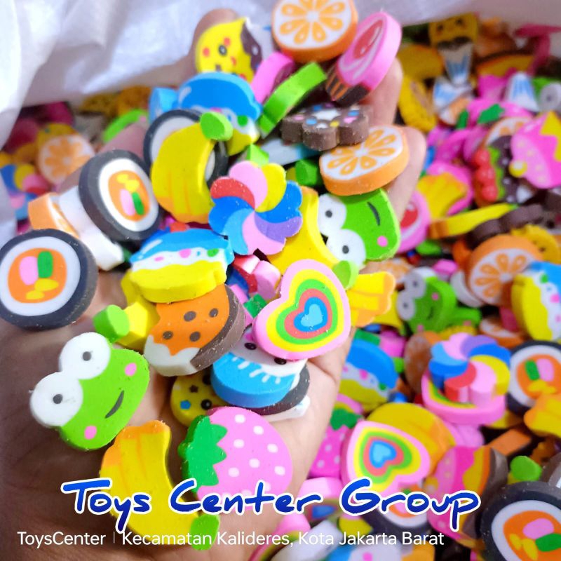 

50pcs penghapus Gedhe karakter mix