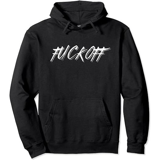 Jacket Hoodie Pria Wanita Fvck Off Text Pullover Hoodie