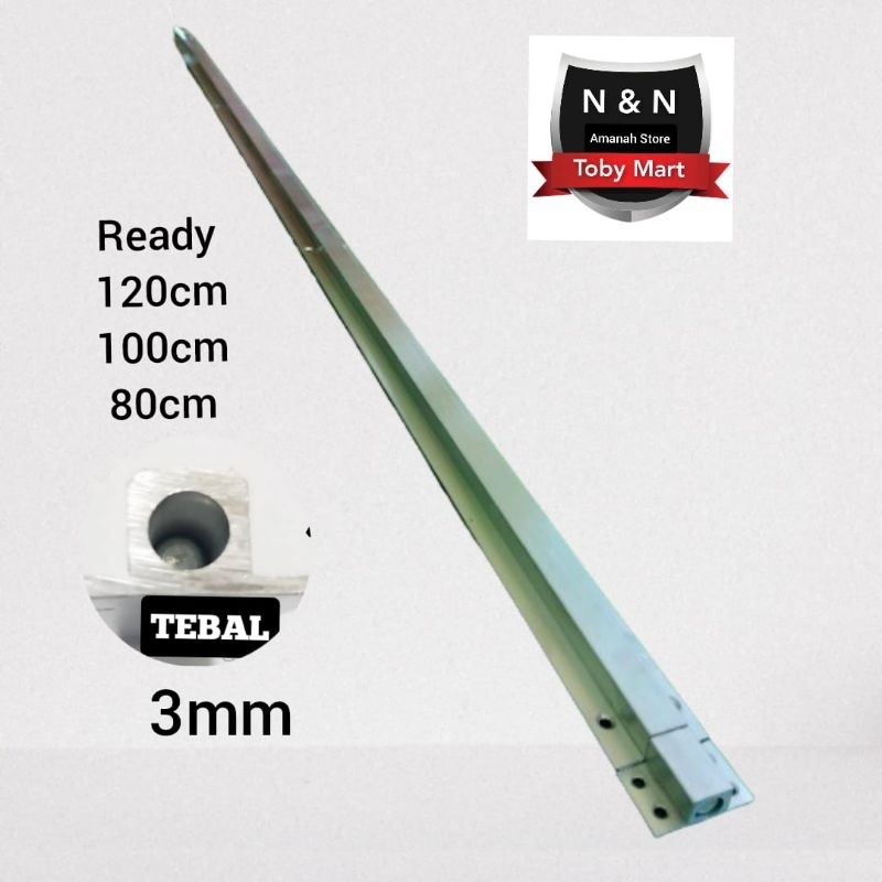 grendel pintu panjang 120cm & 100cm tebal / slot kunci pintu panjang