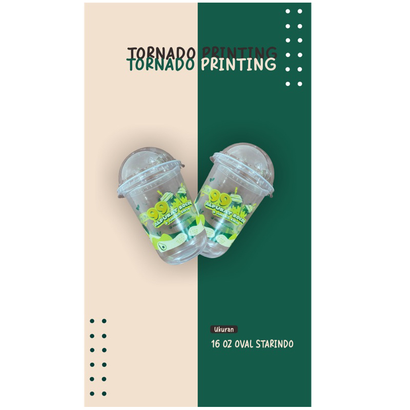 cetak cup batam | 16 OZ oval starindo