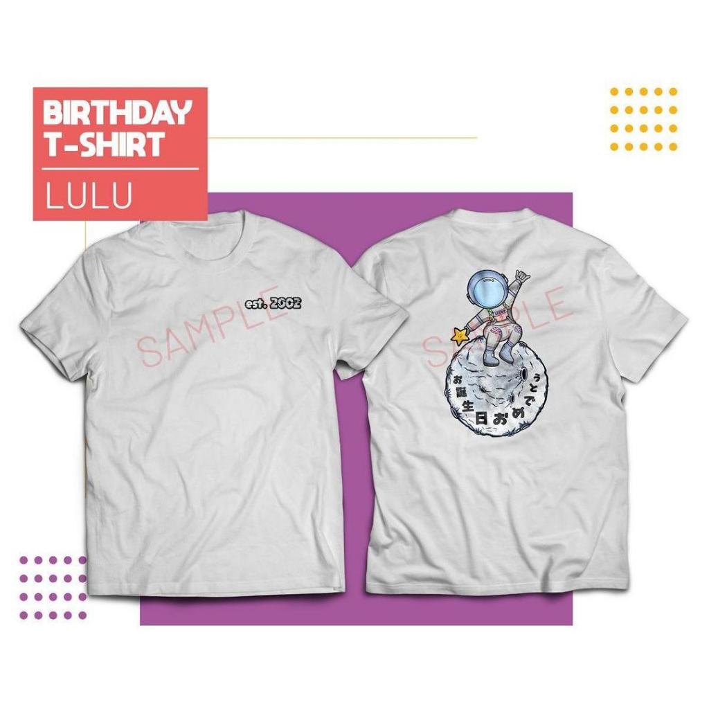 Kaos JKT48 Birthday T-Shirt Lulu Salsabila (Lulu) 2023 -Putih